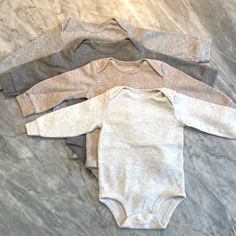 Waffle long sleeve onsies